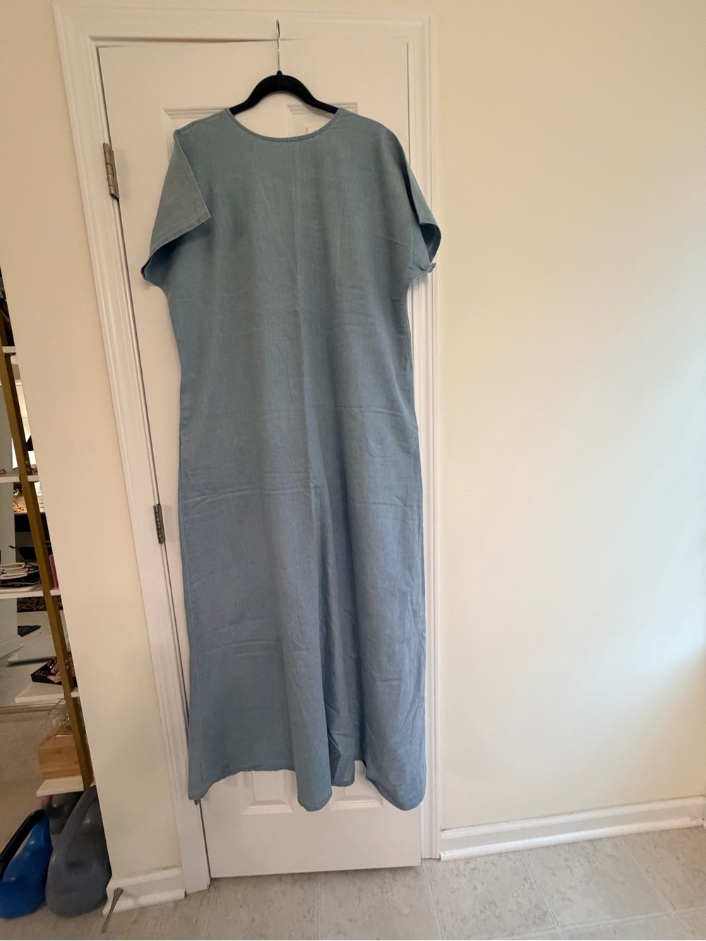 Light Blue denim Midi Dress - Classic Shift